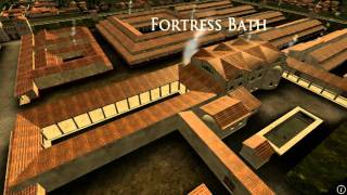 Animation of ancient Roman Fort in Caerleon Wales [upl. by Tiler]