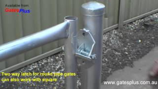 Gate Latch 2 way for round pipe and square [upl. by Ramej]