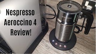 Nespresso Aeroccino 4 Milk Frother Review  Worth upgrading from the Aeroccino 3 [upl. by Htiekal18]