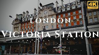 London Victoria Station Walk Through England 4K [upl. by Ailices]