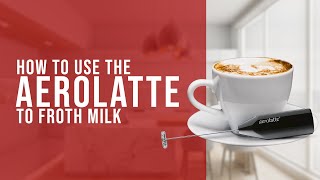 How To Use the AeroLatte To Froth Milk [upl. by Arabel]