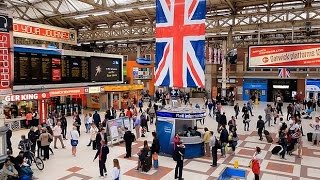 A Walk Through The London Victoria Station London England [upl. by Notsae]