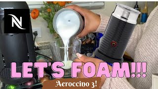 How To Foam Milk With Aeroccino 3 Make Coffee With Foam Tips amp Tricks  Easy Foamed Latte Recipe [upl. by Rehptosirhc]