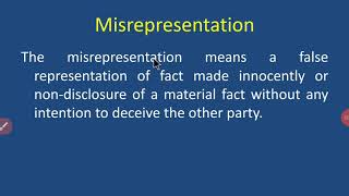 Misrepresentation [upl. by Fital]