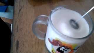 Aerolatte Review Frothing Cold Milk In Under 1 Minute [upl. by Erbua8]